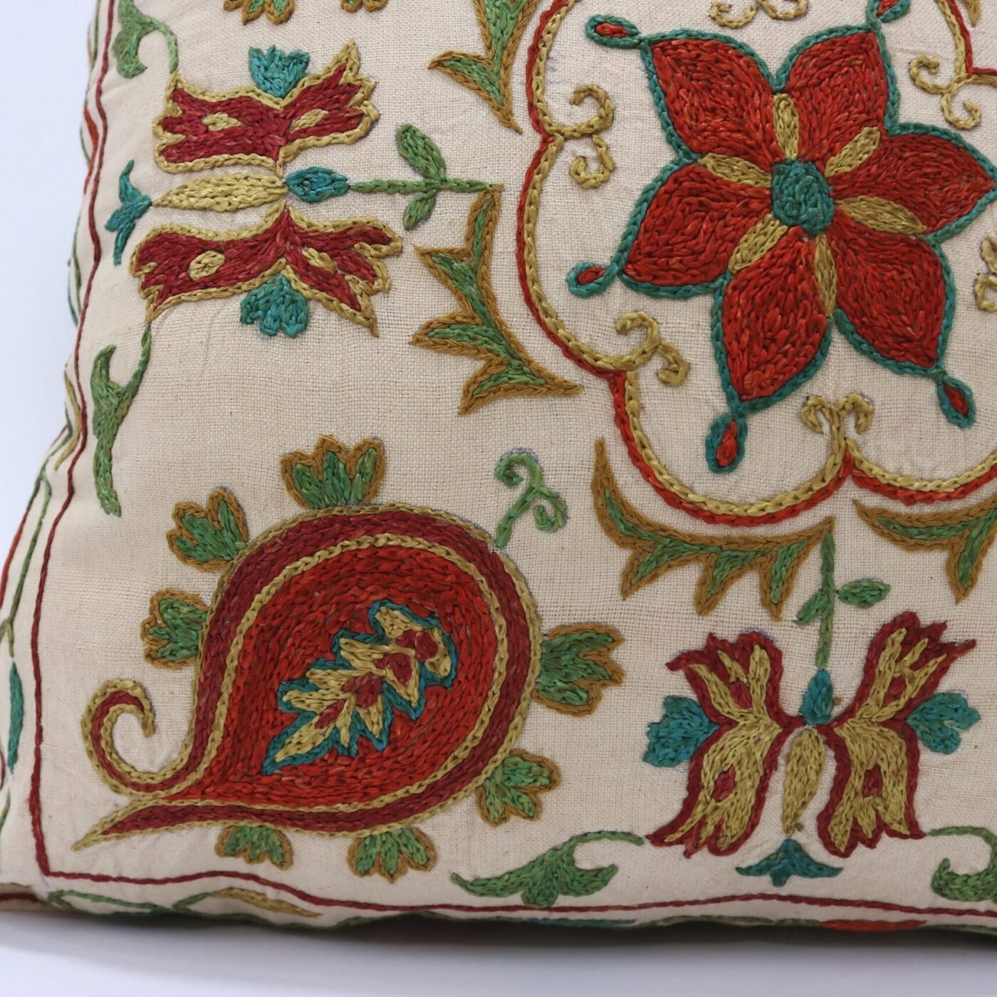 Suzani Pillow Uzbek Embroidery,Suzani 16 x 16 Throw Pillow, Suzani Cushion Cover,Suzani Pillow Cover,Hand Embroidery Suzani Pillow,Best Sale