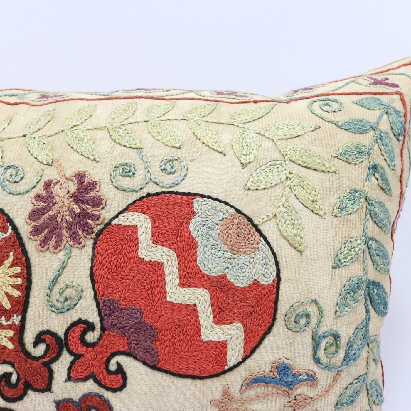 Suzani Pillow Uzbek Embroidery,Suzani 16 x 16 Throw Pillow, Suzani Cushion Cover,Suzani Pillow Cover,Hand Embroidery Suzani Pillow,Best Sale