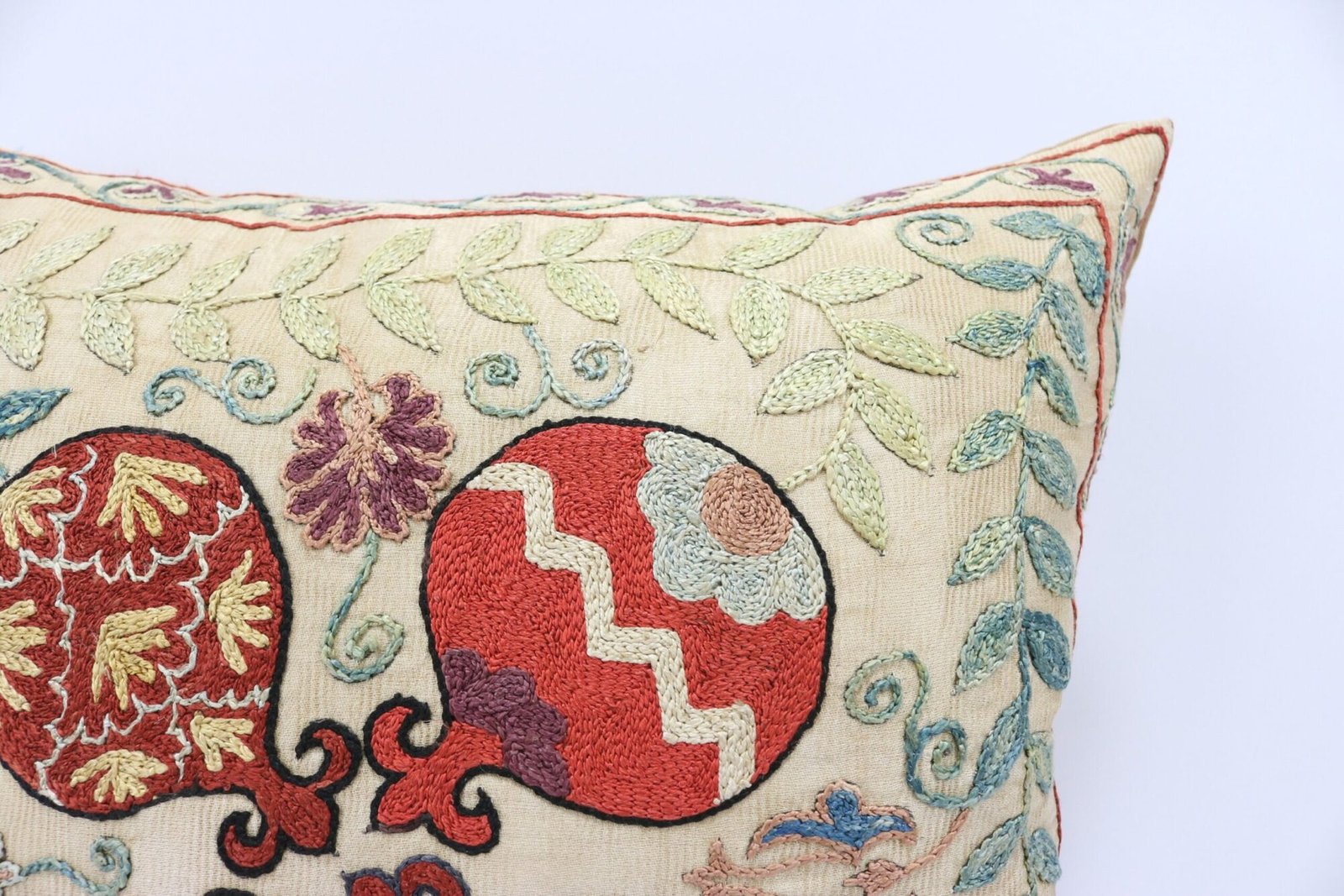 Suzani Pillow Uzbek Embroidery,Suzani 16 x 16 Throw Pillow, Suzani Cushion Cover,Suzani Pillow Cover,Hand Embroidery Suzani Pillow,Best Sale