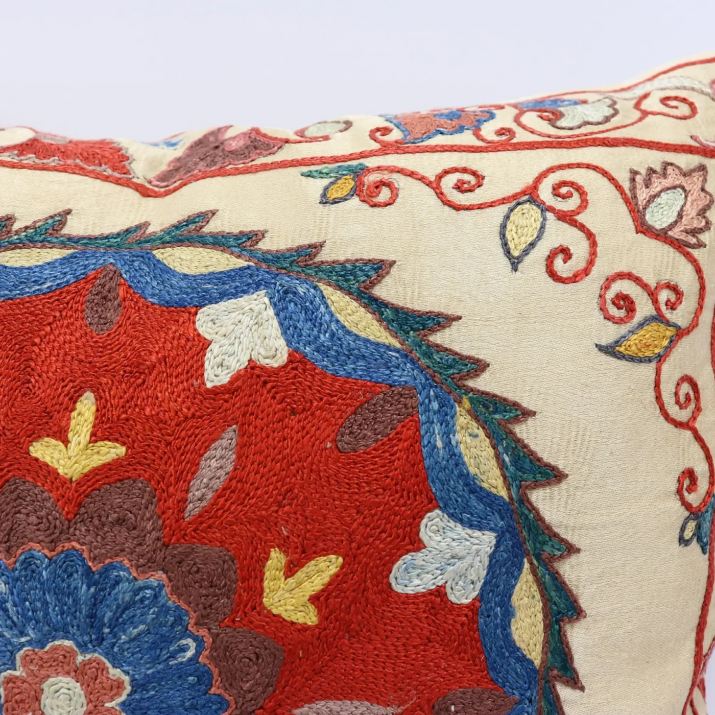 Suzani Pillow Uzbek Embroidery,Suzani 16 x 16 Throw Pillow, Suzani Cushion Cover,Suzani Pillow Cover,Hand Embroidery Suzani Pillow,Best Sale