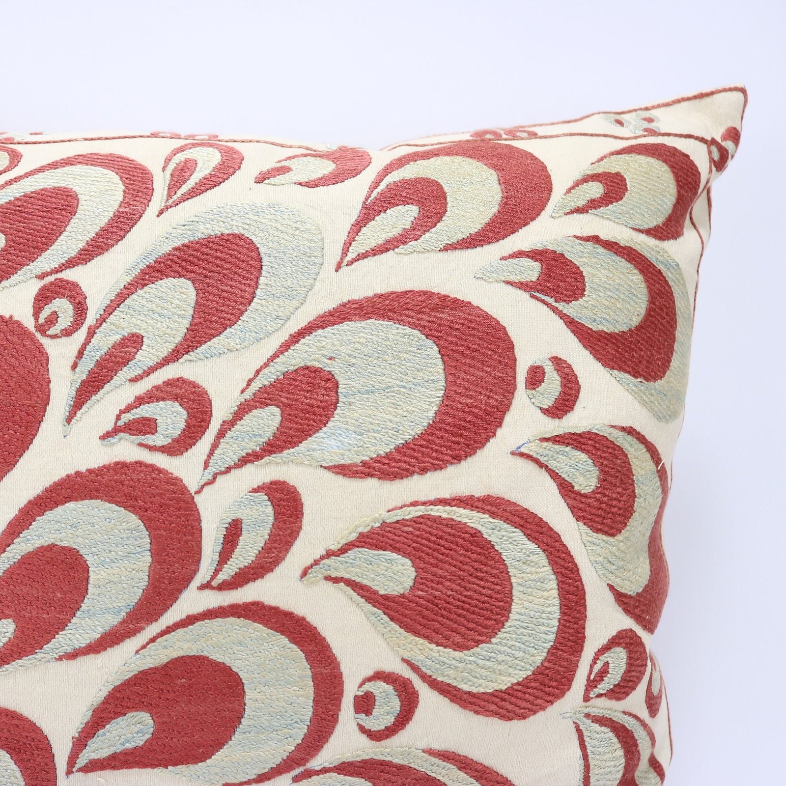 Floral Suzani Pillow Uzbek hand embroidery Suzani Throw Pillow, Suzani Cushion Cover, Suzani Pillow, Boho cushion, Silk Designer Pillow