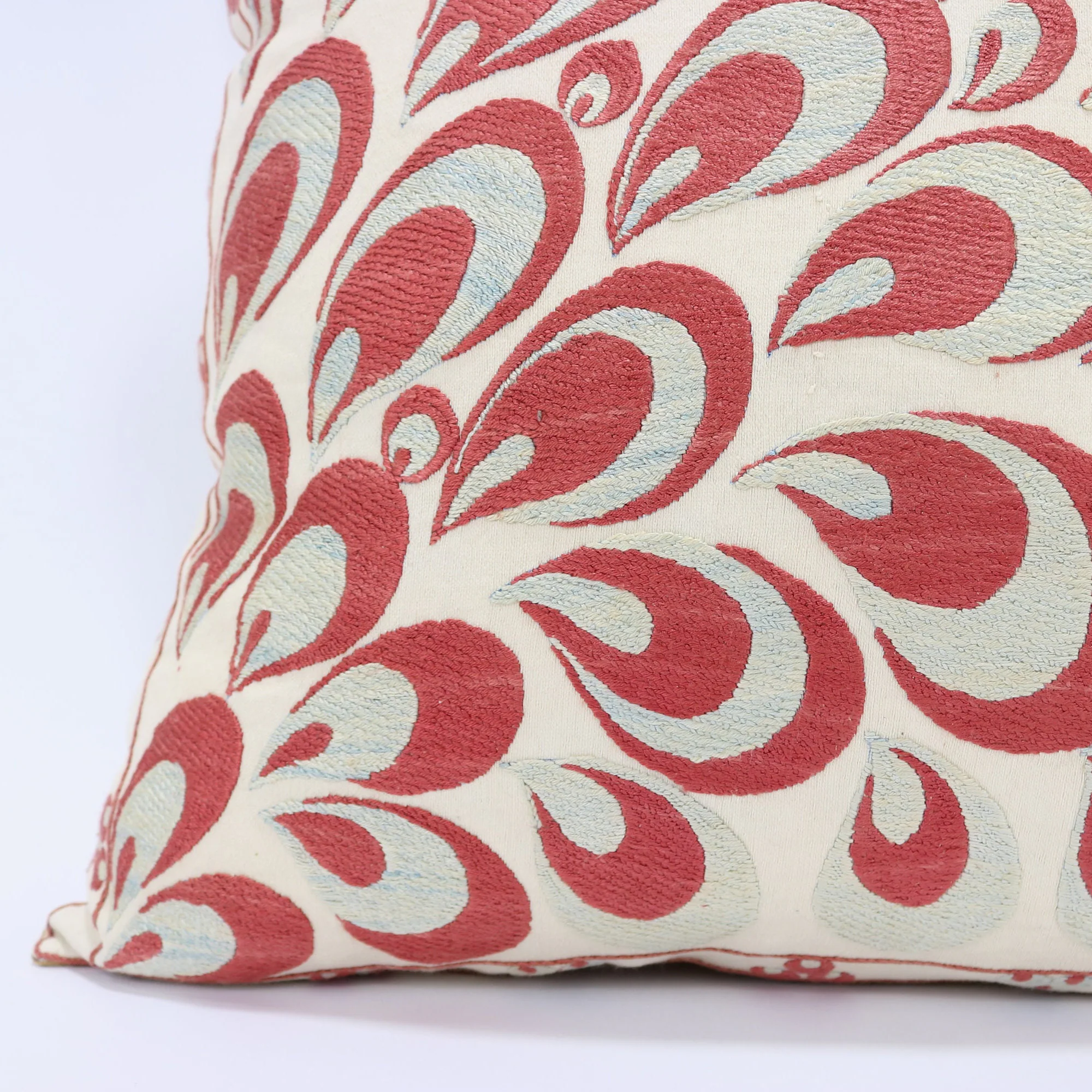 Floral Suzani Pillow Uzbek hand embroidery Suzani Throw Pillow, Suzani Cushion Cover, Suzani Pillow, Boho cushion, Silk Designer Pillow