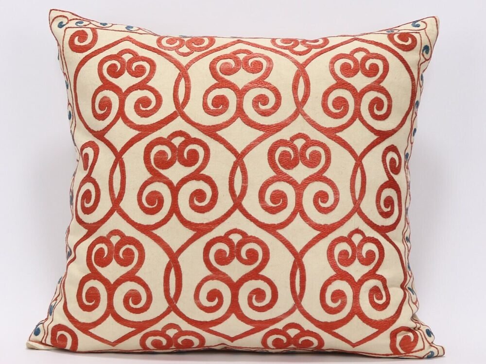 il_fullxfull.3423236571_3th0 Floral Suzani Pillow Uzbek hand embroidery Suzani Throw Pillow, Suzani Cushion Cover, Suzani Pillow, Boho cushion, Silk Designer Pillow