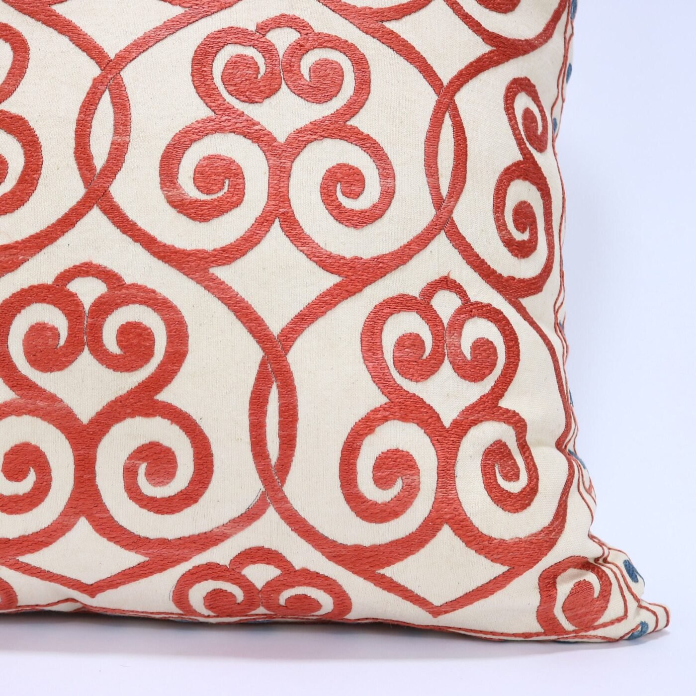 Floral Suzani Pillow Uzbek hand embroidery Suzani Throw Pillow, Suzani Cushion Cover, Suzani Pillow, Boho cushion, Silk Designer Pillow