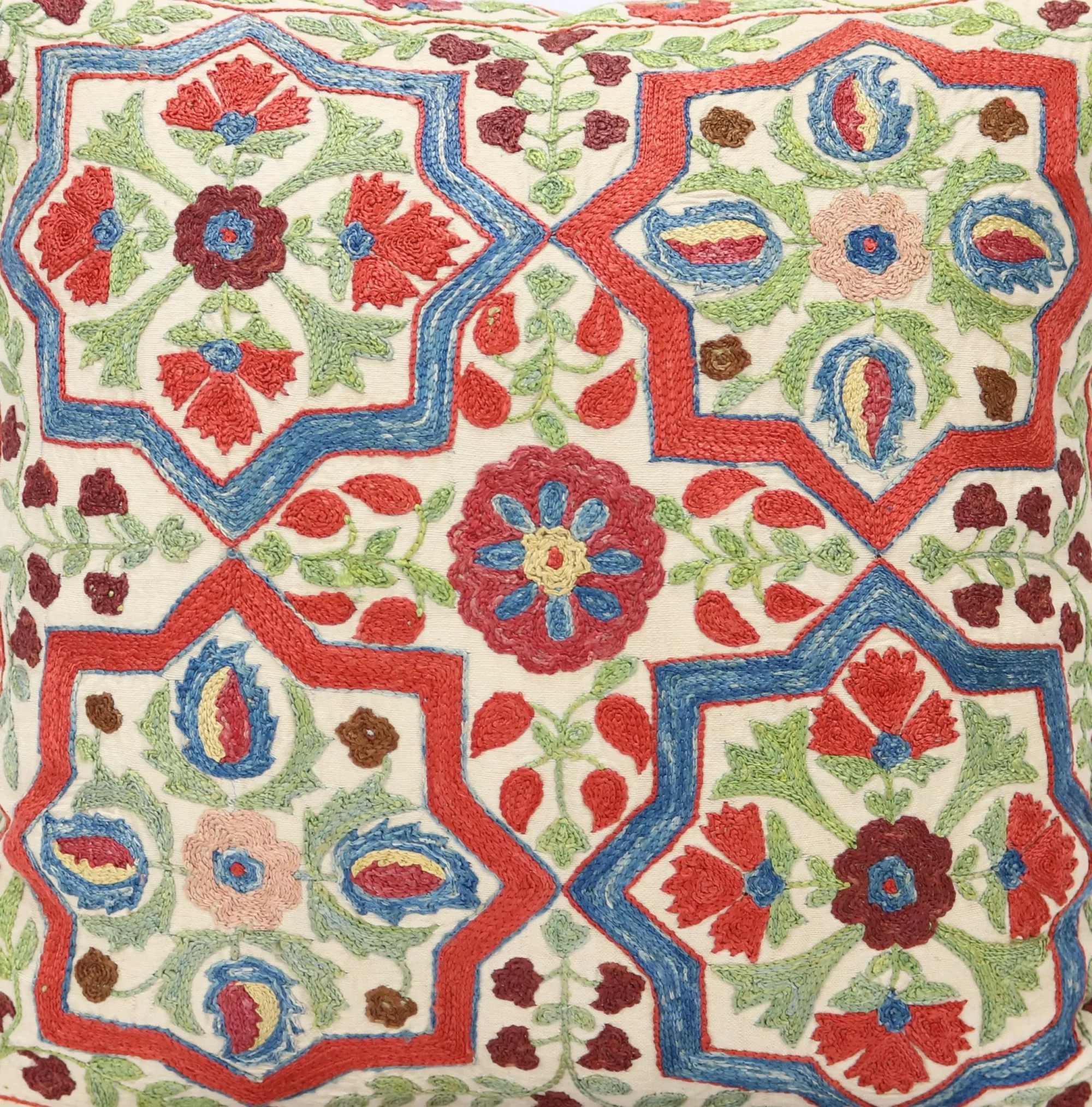 Suzani Pillow Uzbek hand embroidery Suzani Throw Pillow, Suzani Cushion Cover Suzani Pillow Cover Hand Embroidery Pillow Best Sale
