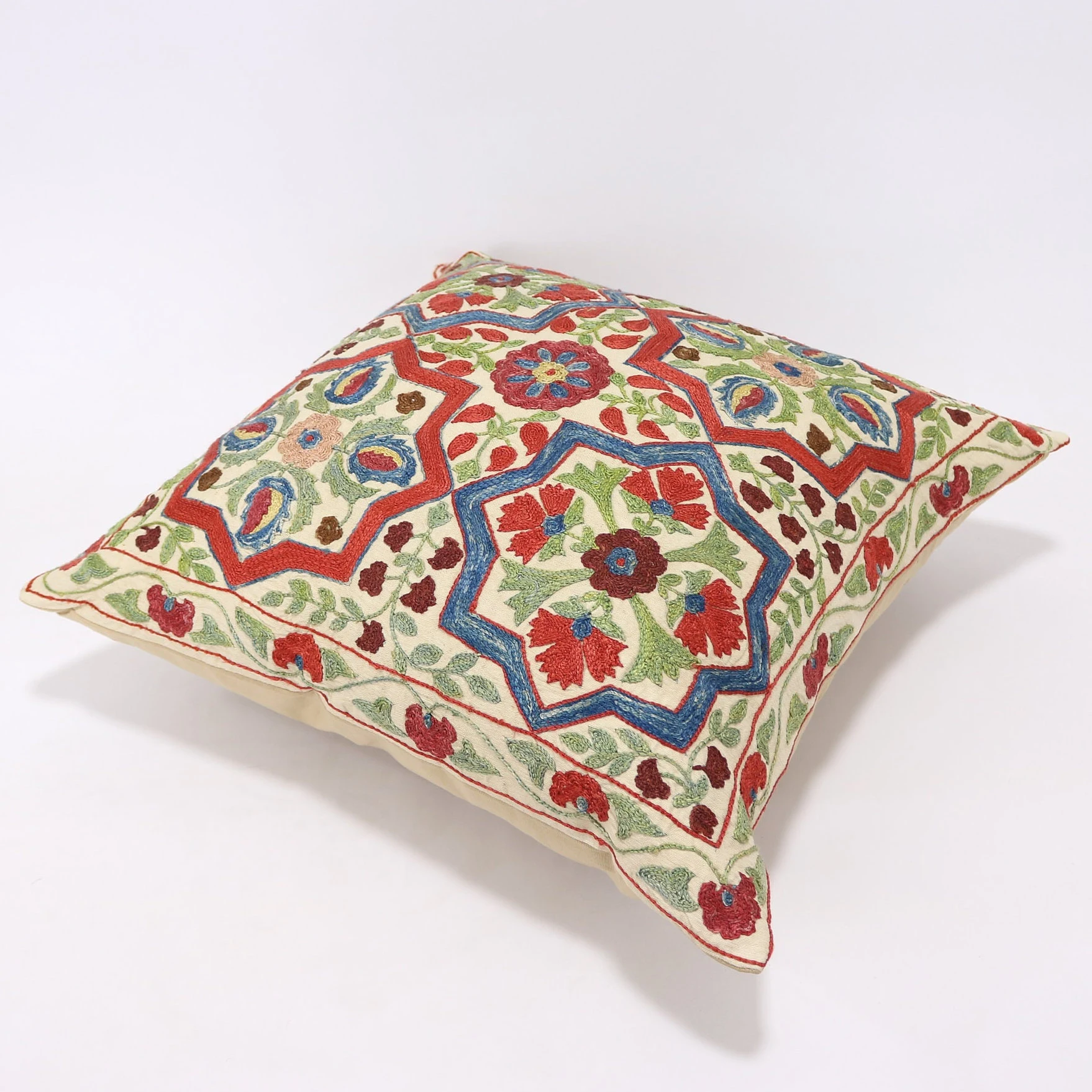 Suzani Pillow Uzbek hand embroidery Suzani Throw Pillow, Suzani Cushion Cover Suzani Pillow Cover Hand Embroidery Pillow Best Sale
