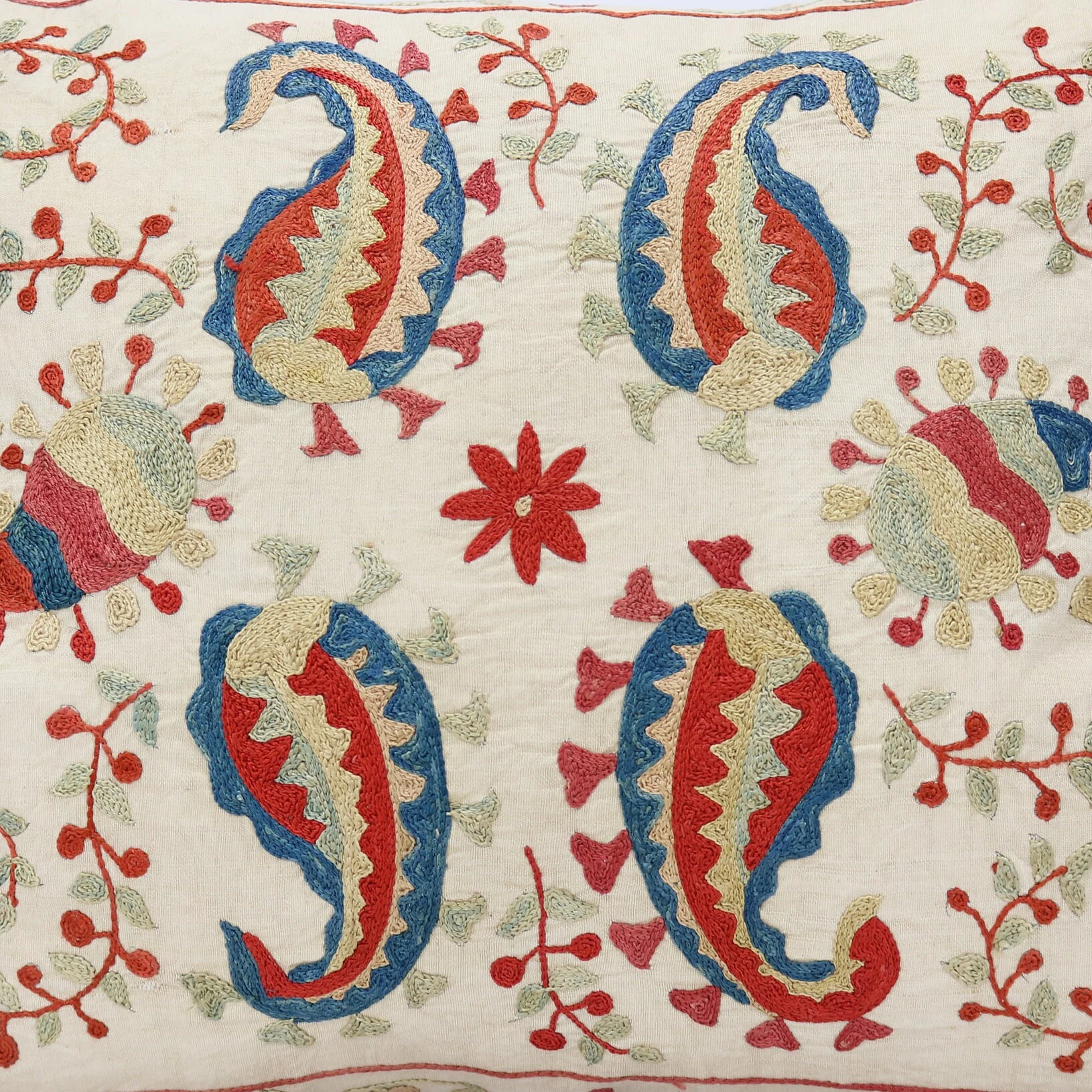 Suzani Pillow Uzbek hand embroidery Suzani Throw Pillow, Suzani Cushion Cover Suzani Pillow Cover Hand Embroidery Pillow Best Sale