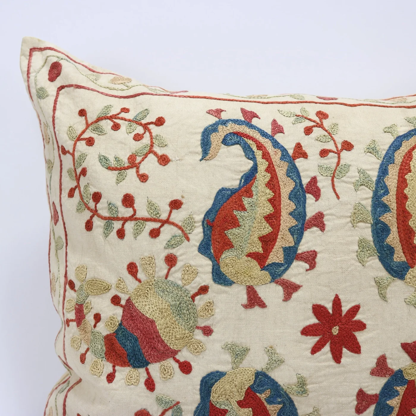 Suzani Pillow Uzbek hand embroidery Suzani Throw Pillow, Suzani Cushion Cover Suzani Pillow Cover Hand Embroidery Pillow Best Sale