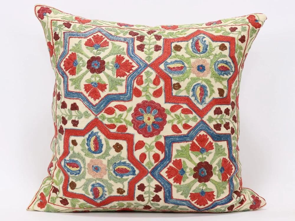 il_fullxfull.3663102945_oz4z Suzani Pillow Uzbek hand embroidery Suzani Throw Pillow, Suzani Cushion Cover Suzani Pillow Cover Hand Embroidery Pillow Best Sale