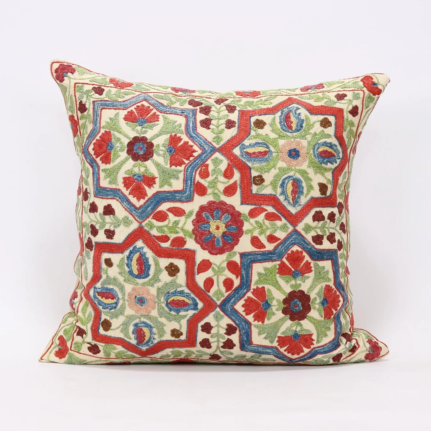 Suzani Pillow Uzbek hand embroidery Suzani Throw Pillow, Suzani Cushion Cover Suzani Pillow Cover Hand Embroidery Pillow Best Sale