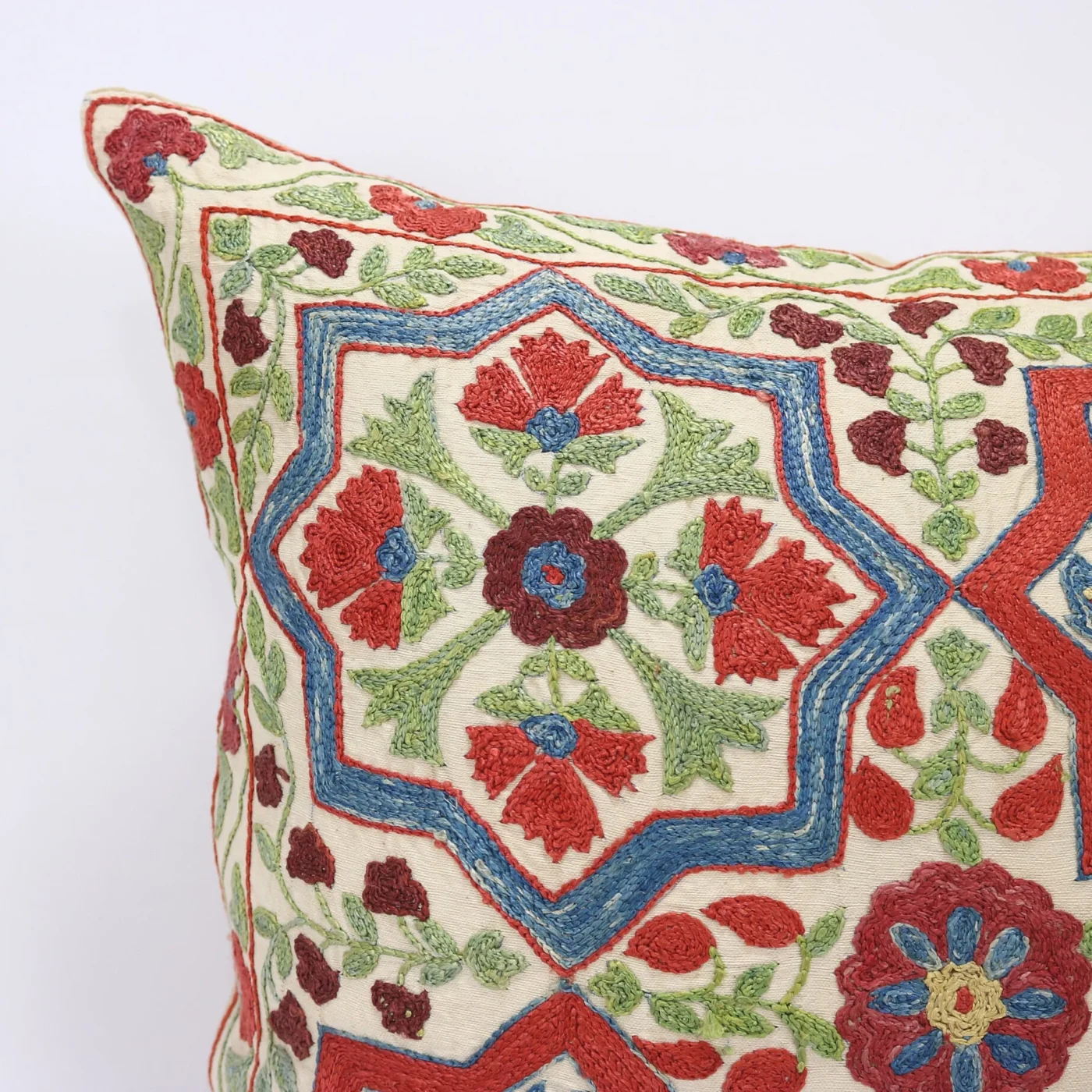 Suzani Pillow Uzbek hand embroidery Suzani Throw Pillow, Suzani Cushion Cover Suzani Pillow Cover Hand Embroidery Pillow Best Sale