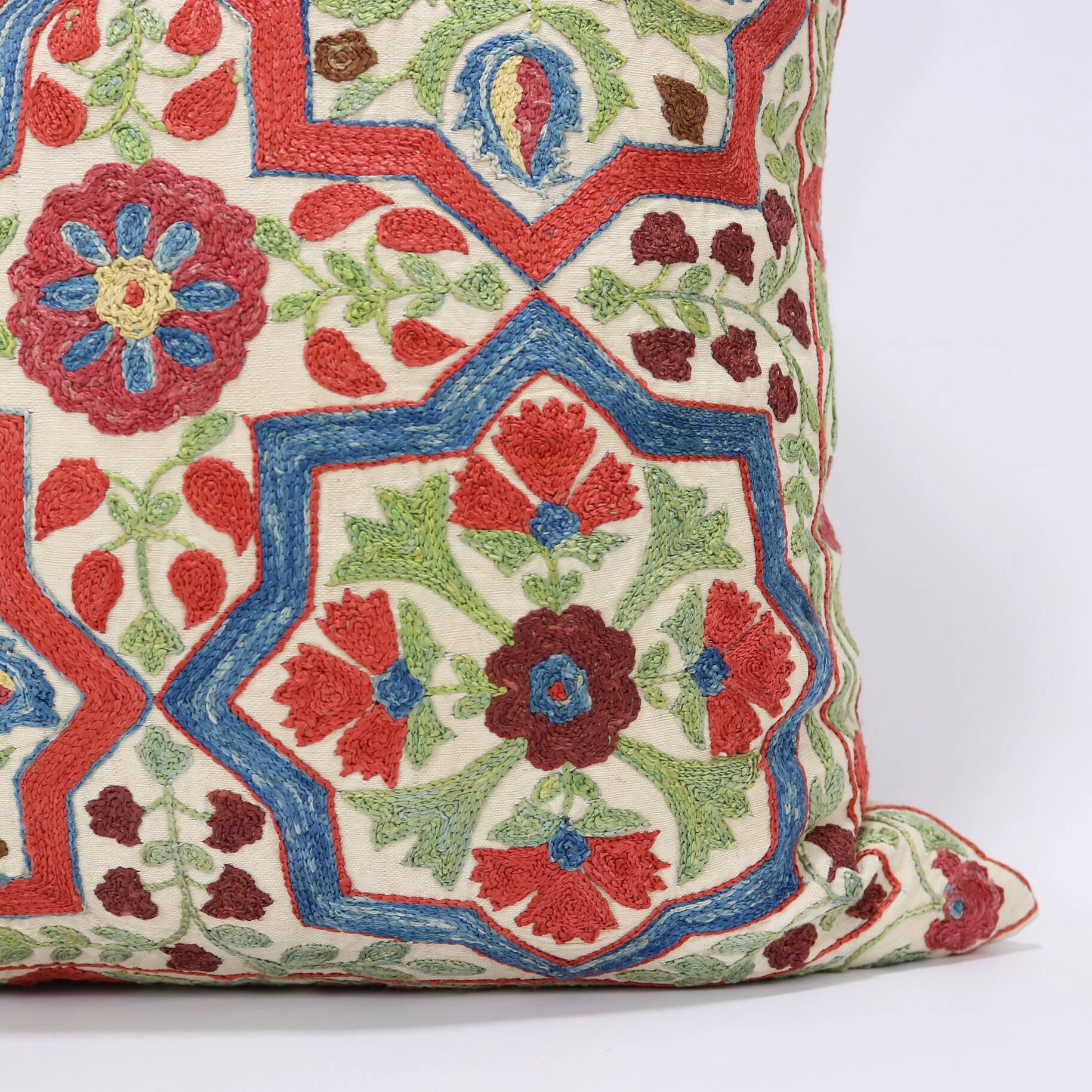 Suzani Pillow Uzbek hand embroidery Suzani Throw Pillow, Suzani Cushion Cover Suzani Pillow Cover Hand Embroidery Pillow Best Sale