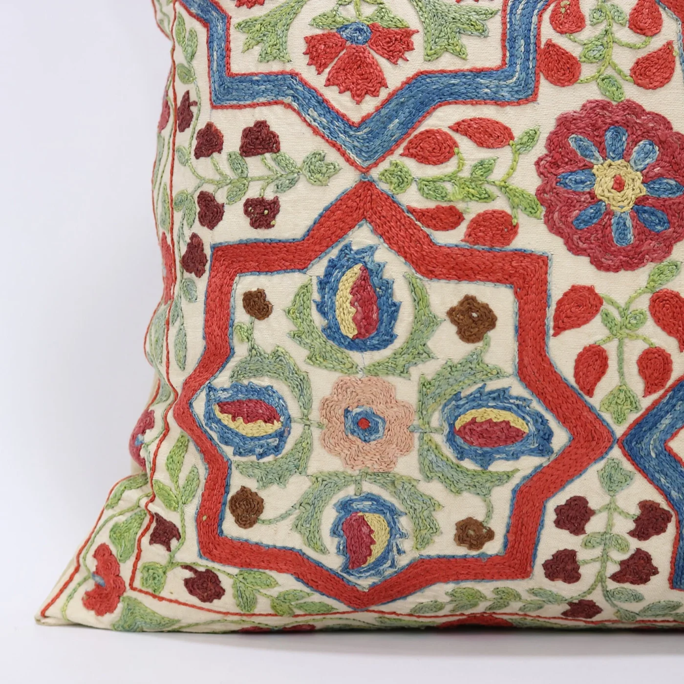 Suzani Pillow Uzbek hand embroidery Suzani Throw Pillow, Suzani Cushion Cover Suzani Pillow Cover Hand Embroidery Pillow Best Sale
