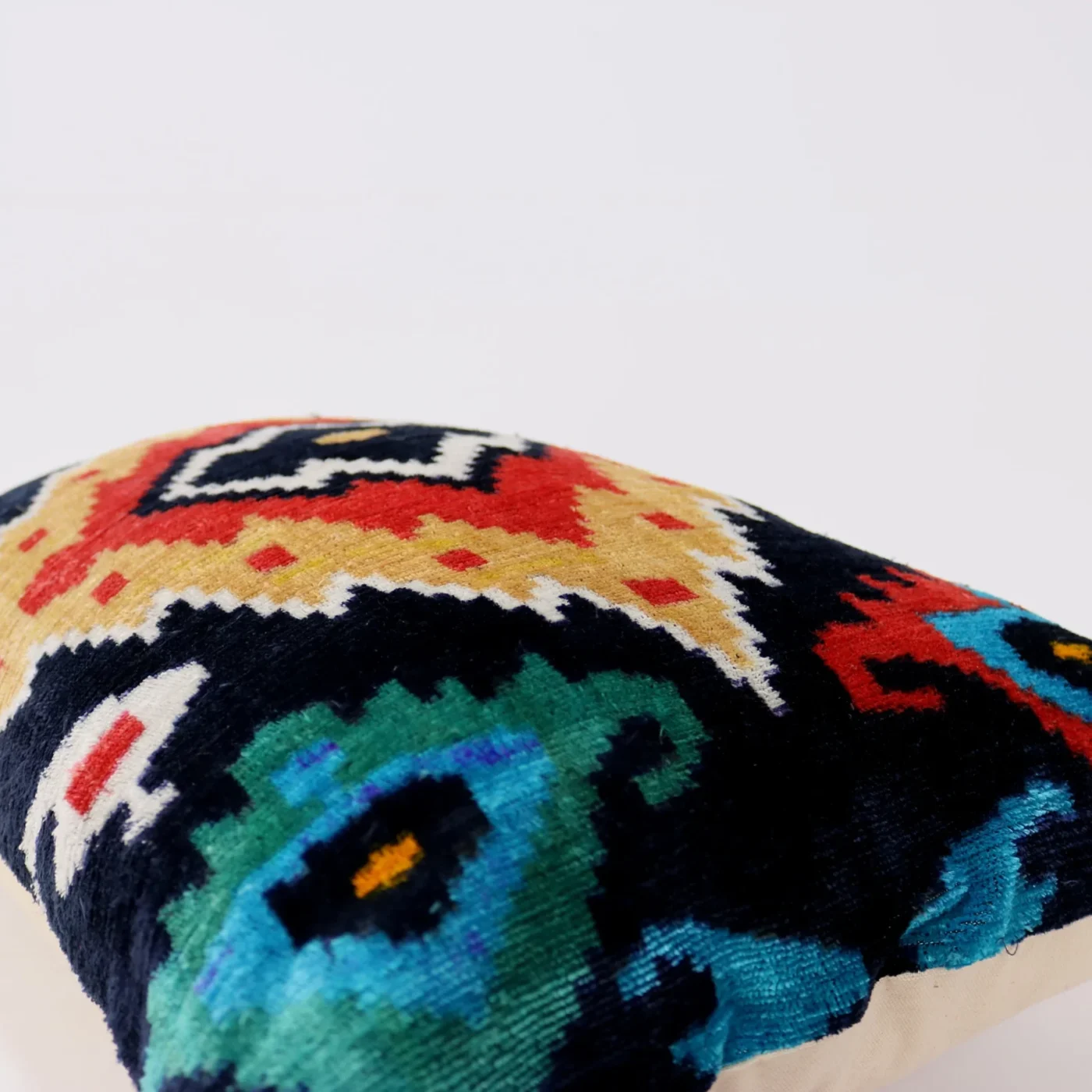 Velvet ikat pillow, Velvet Ikat cushion, Pillow cover, Decorative pillow, Handmade pillow, Throw pillow, Velvet pillow, Home Decor Cushion