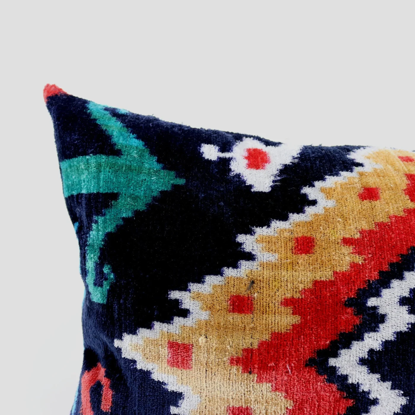 Velvet ikat pillow, Velvet Ikat cushion, Pillow cover, Decorative pillow, Handmade pillow, Throw pillow, Velvet pillow, Home Decor Cushion