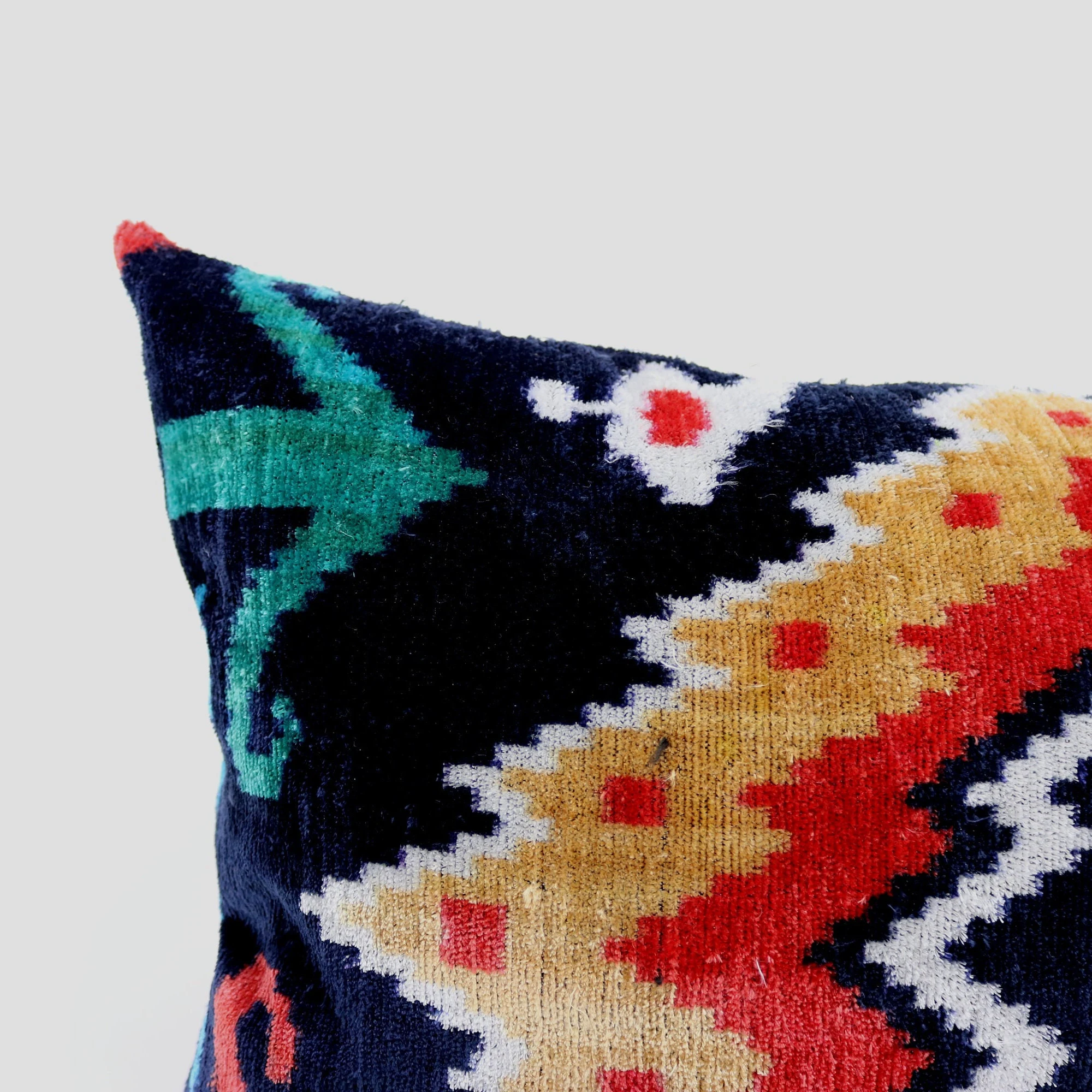 Velvet ikat pillow, Velvet Ikat cushion, Pillow cover, Decorative pillow, Handmade pillow, Throw pillow, Velvet pillow, Home Decor Cushion