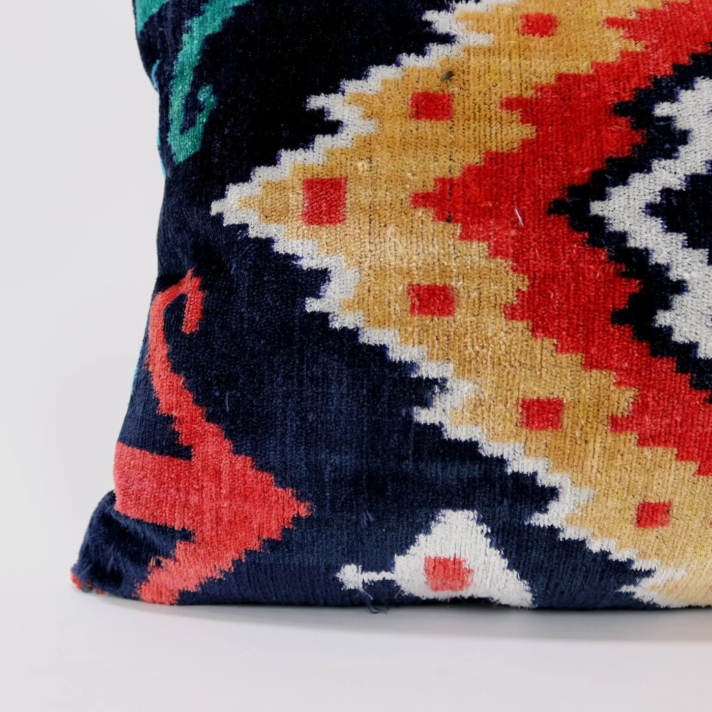 Velvet ikat pillow, Velvet Ikat cushion, Pillow cover, Decorative pillow, Handmade pillow, Throw pillow, Velvet pillow, Home Decor Cushion