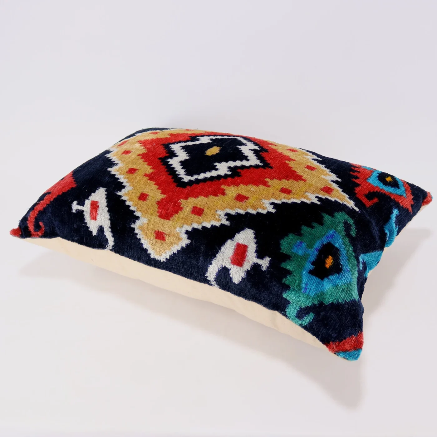 Velvet ikat pillow, Velvet Ikat cushion, Pillow cover, Decorative pillow, Handmade pillow, Throw pillow, Velvet pillow, Home Decor Cushion