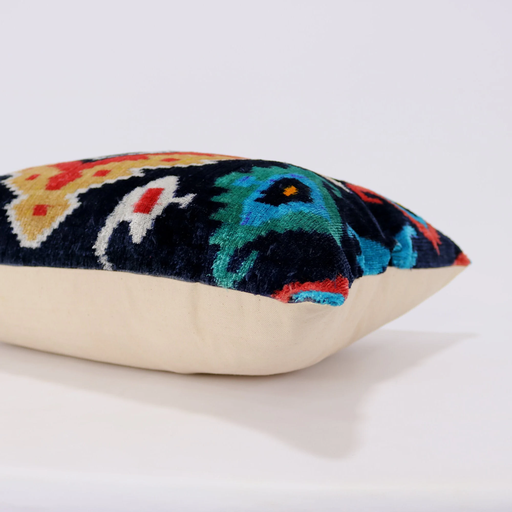 Velvet ikat pillow, Velvet Ikat cushion, Pillow cover, Decorative pillow, Handmade pillow, Throw pillow, Velvet pillow, Home Decor Cushion