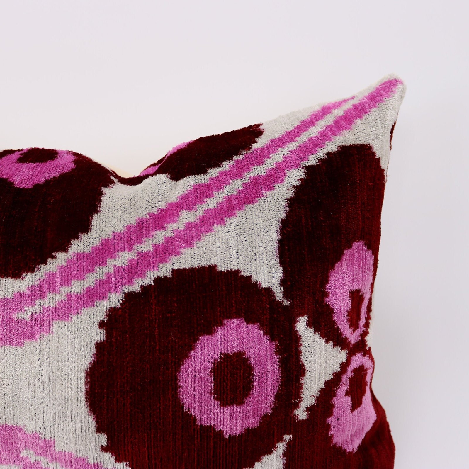 Velvet ikat pillow, Velvet Ikat cushion, Pillow cover, Decorative pillow, Handmade pillow, Throw pillow, Velvet pillow, Home Decor Cushion