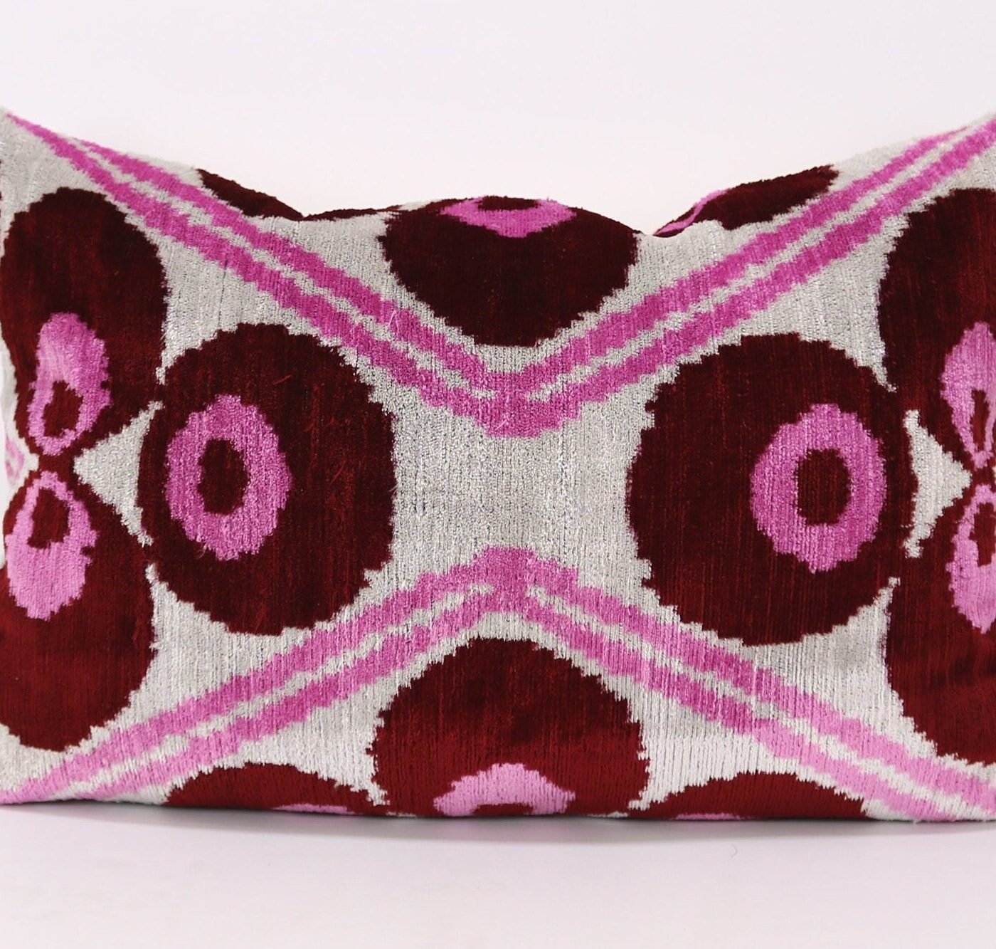 Velvet ikat pillow, Velvet Ikat cushion, Pillow cover, Decorative pillow, Handmade pillow, Throw pillow, Velvet pillow, Home Decor Cushion