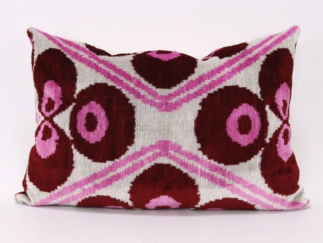 Velvet ikat pillow, Velvet Ikat cushion, Pillow cover, Decorative pillow, Handmade pillow, Throw pillow, Velvet pillow, Home Decor Cushion