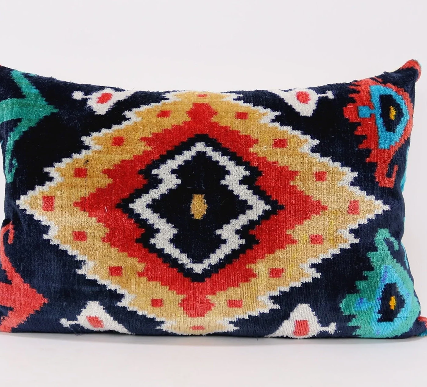 Velvet ikat pillow, Velvet Ikat cushion, Pillow cover, Decorative pillow, Handmade pillow, Throw pillow, Velvet pillow, Home Decor Cushion