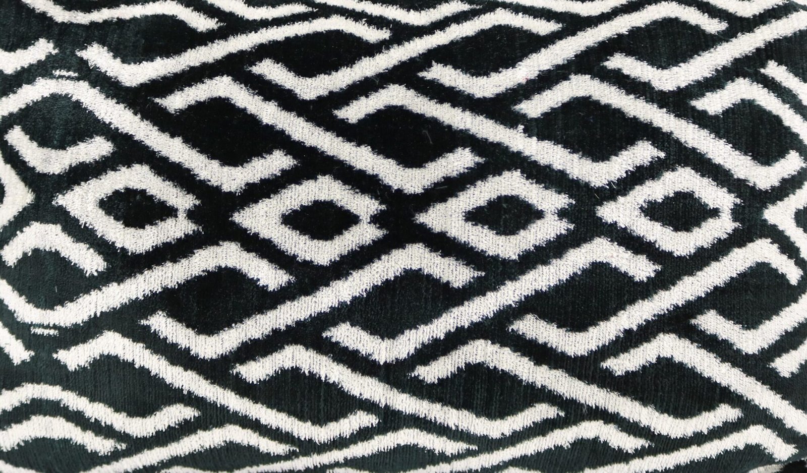 Black and white Velvet ikat pillow, Velvet cushion, Decorative pillow, Handmade pillow, Throw pillow, Velvet pillow, Home Decor Cushion