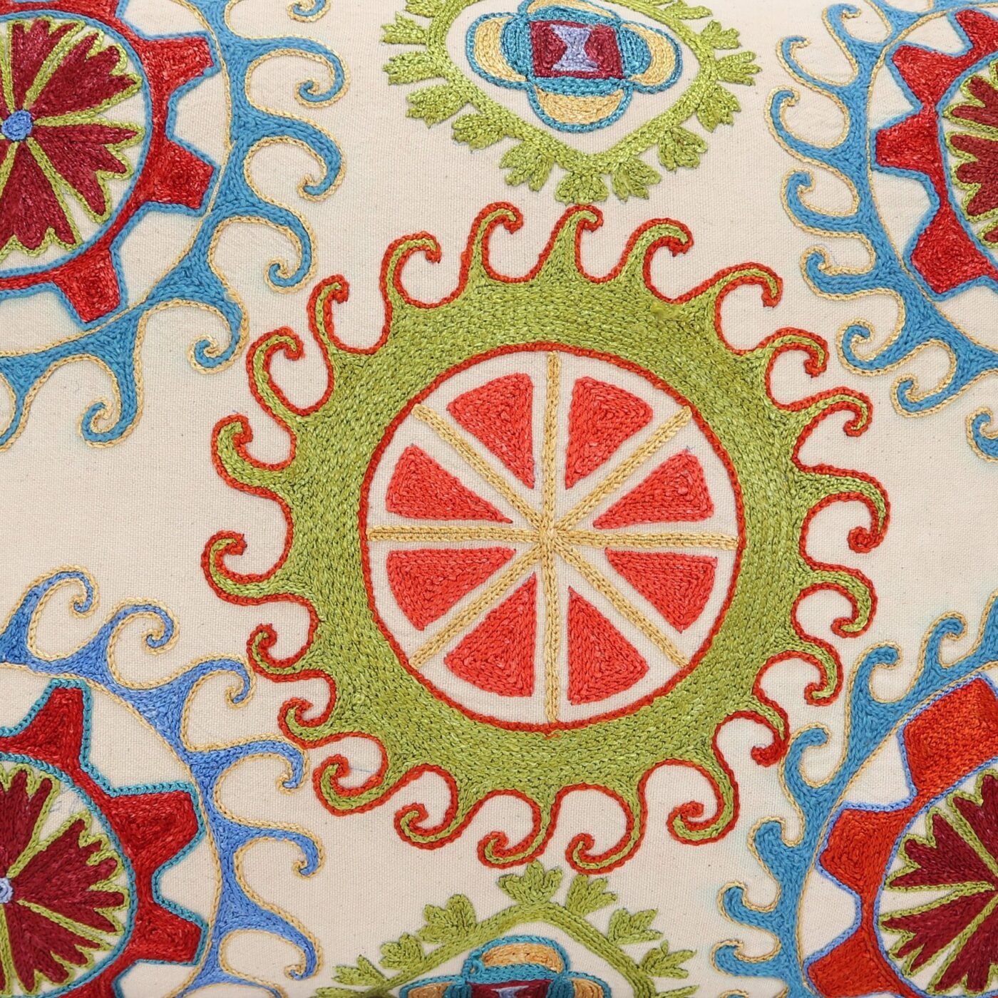 Lumbar Suzani Boho Pillow Uzbek Silk Embroidery, Suzani Throw Pillow, Suzani Cushion Cover, Suzani Pillow Cover,Decorotive pillow, Best Sale