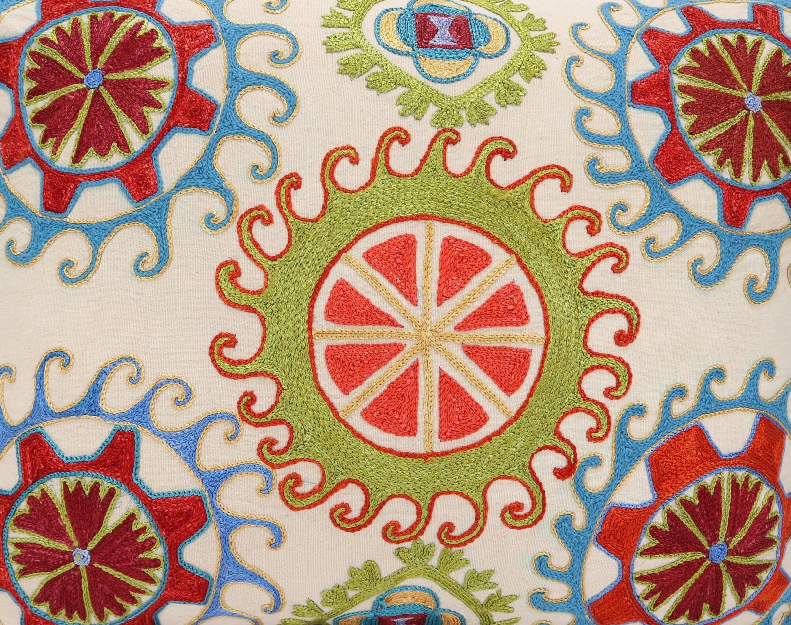 Lumbar Suzani Boho Pillow Uzbek Silk Embroidery, Suzani Throw Pillow, Suzani Cushion Cover, Suzani Pillow Cover,Decorotive pillow, Best Sale