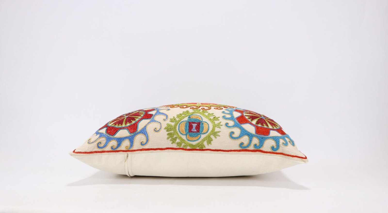 Lumbar Suzani Boho Pillow Uzbek Silk Embroidery, Suzani Throw Pillow, Suzani Cushion Cover, Suzani Pillow Cover,Decorotive pillow, Best Sale