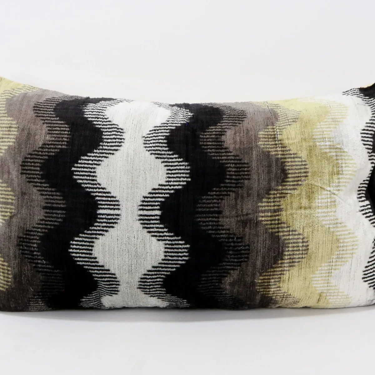 Organic silk velvet pillow, Ikat cushion, Accent decorative pillow, Velvet ikat pillow, Throw pillow, Ikat pillow case, Home decor pillow