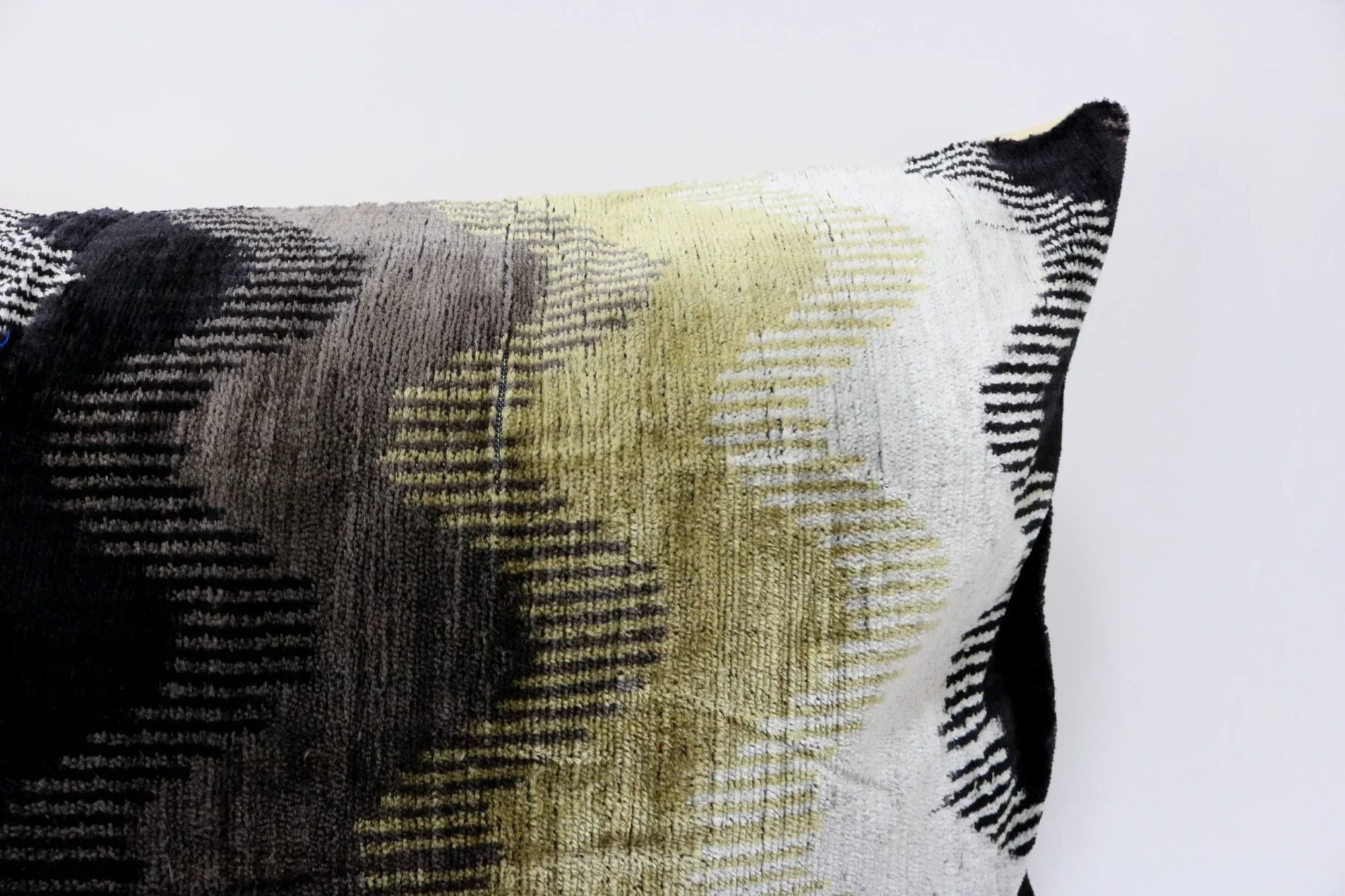 il_fullxfull.4458463548_98gi Organic silk velvet pillow, Ikat cushion, Accent decorative pillow, Velvet ikat pillow, Throw pillow, Ikat pillow case, Home decor pillow