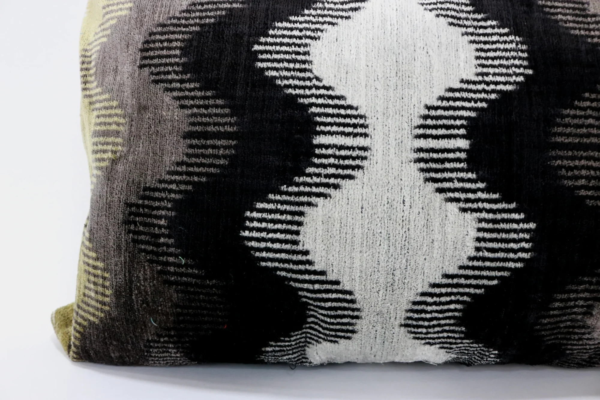 il_fullxfull.4458463826_s0yj Organic silk velvet pillow, Ikat cushion, Accent decorative pillow, Velvet ikat pillow, Throw pillow, Ikat pillow case, Home decor pillow