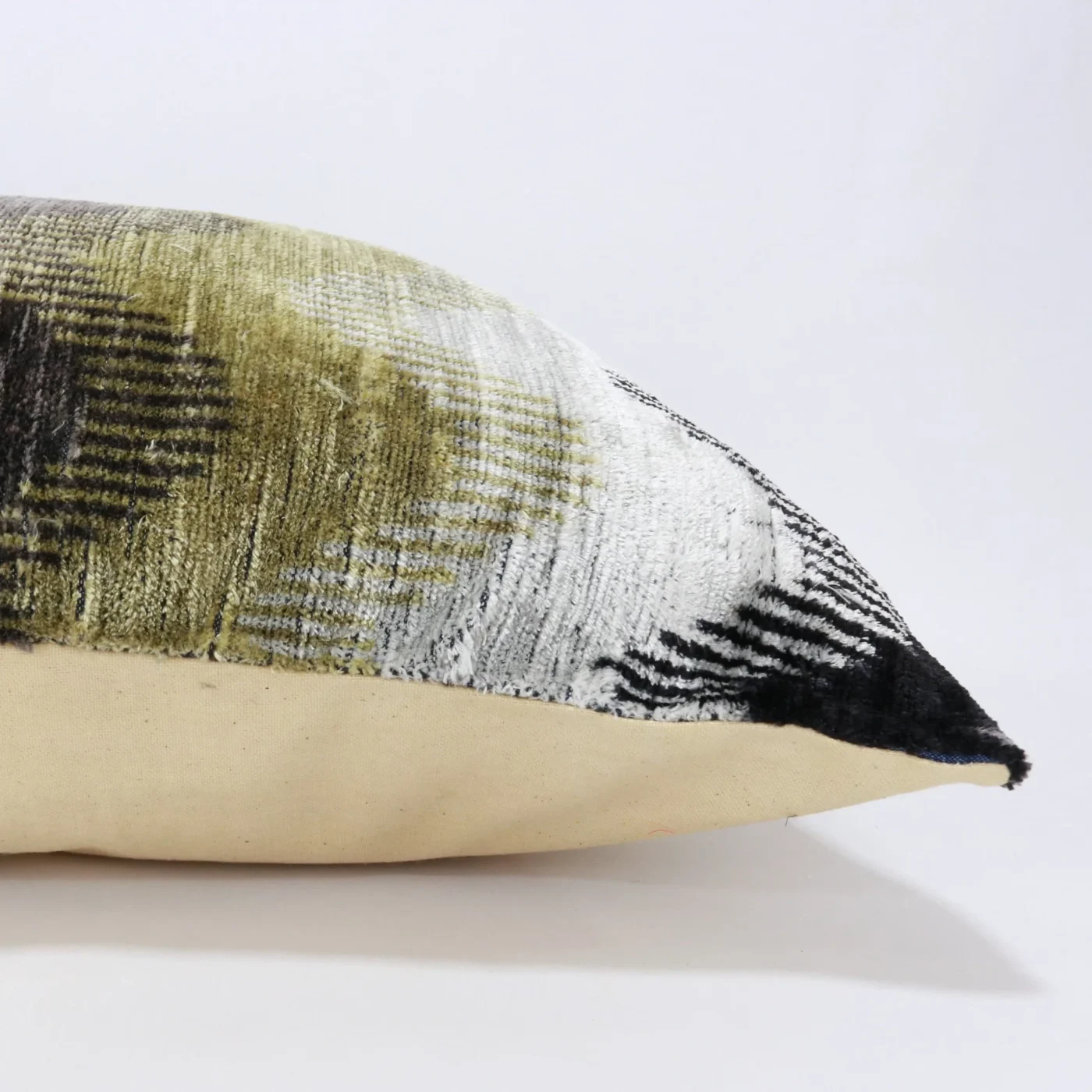 il_fullxfull.4458463884_ijs7 Organic silk velvet pillow, Ikat cushion, Accent decorative pillow, Velvet ikat pillow, Throw pillow, Ikat pillow case, Home decor pillow