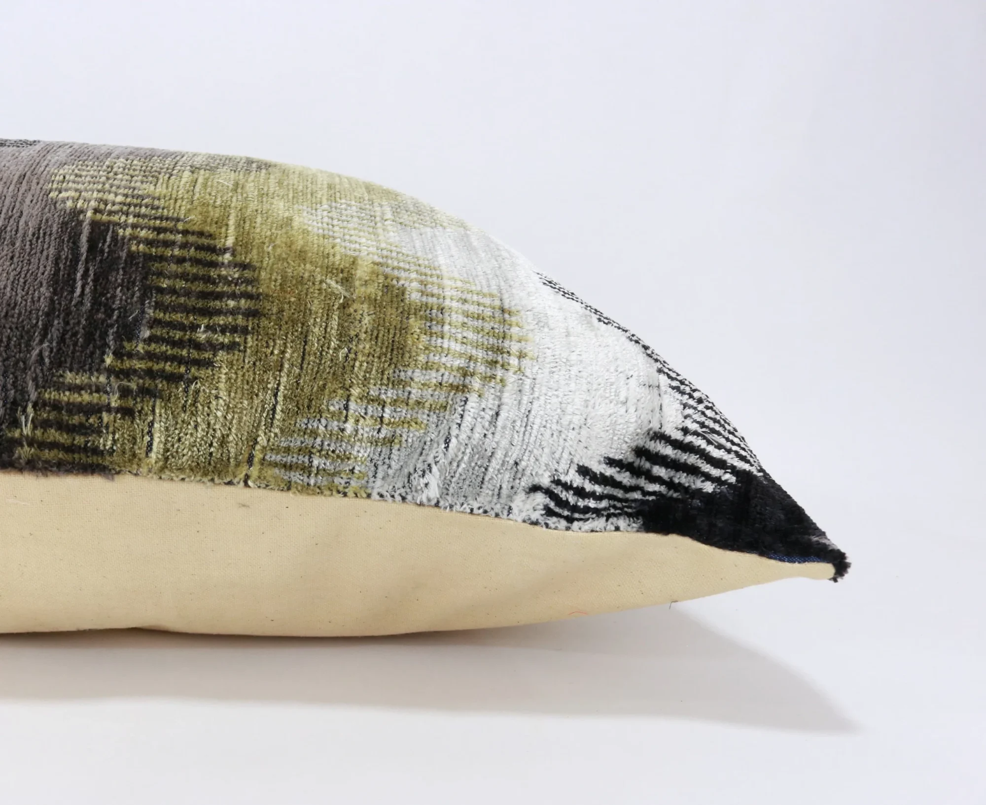 il_fullxfull.4458463884_ijs7 Organic silk velvet pillow, Ikat cushion, Accent decorative pillow, Velvet ikat pillow, Throw pillow, Ikat pillow case, Home decor pillow