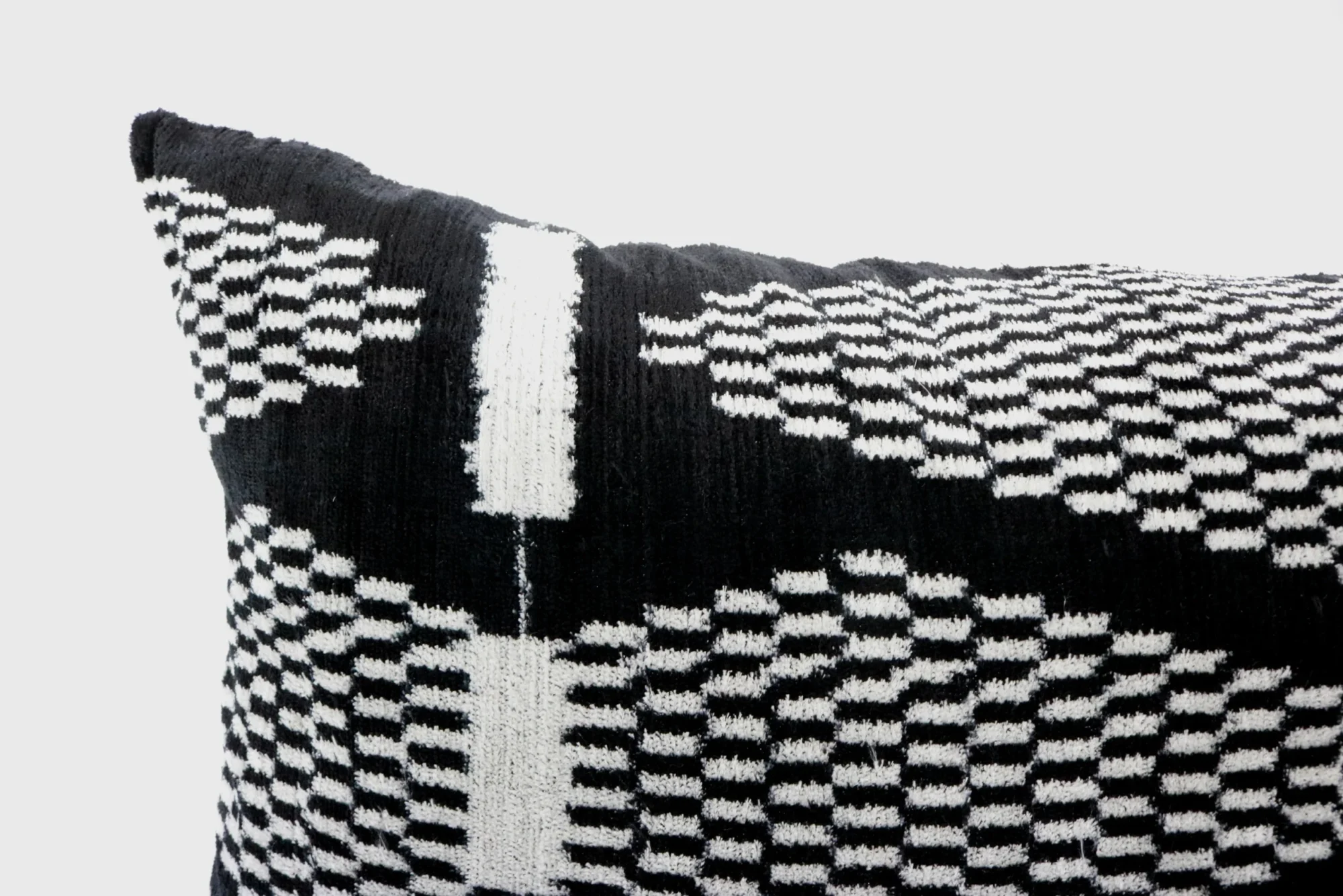 Black velvet ikat pillow, Ikat cushion, Silk decorative pillow, Home decor pillow, Throw pillow, Velvet pillow covers, Silk ikat pillow