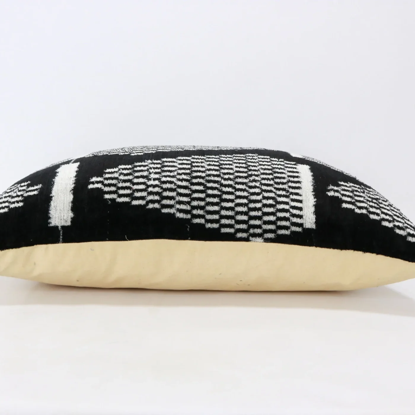 Black velvet ikat pillow, Ikat cushion, Silk decorative pillow, Home decor pillow, Throw pillow, Velvet pillow covers, Silk ikat pillow