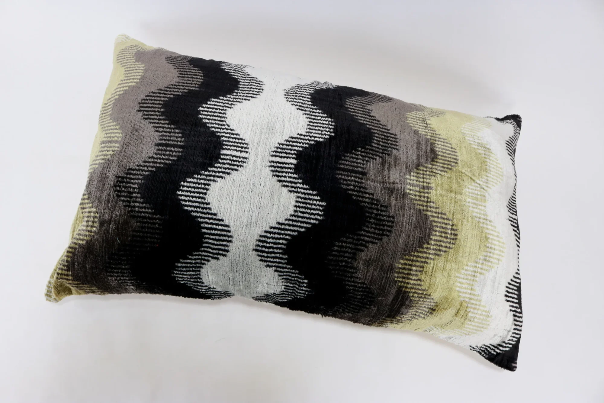 il_fullxfull.4505827323_n6xi Organic silk velvet pillow, Ikat cushion, Accent decorative pillow, Velvet ikat pillow, Throw pillow, Ikat pillow case, Home decor pillow