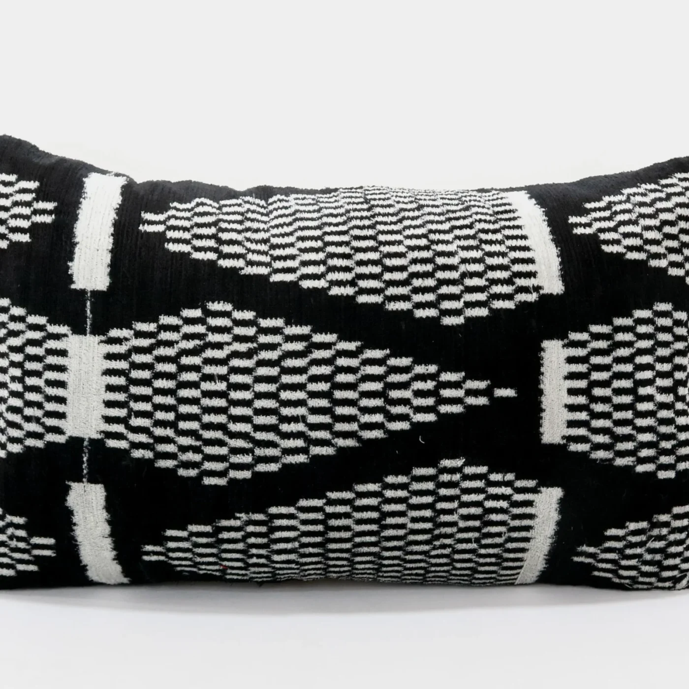 Black velvet ikat pillow, Ikat cushion, Silk decorative pillow, Home decor pillow, Throw pillow, Velvet pillow covers, Silk ikat pillow