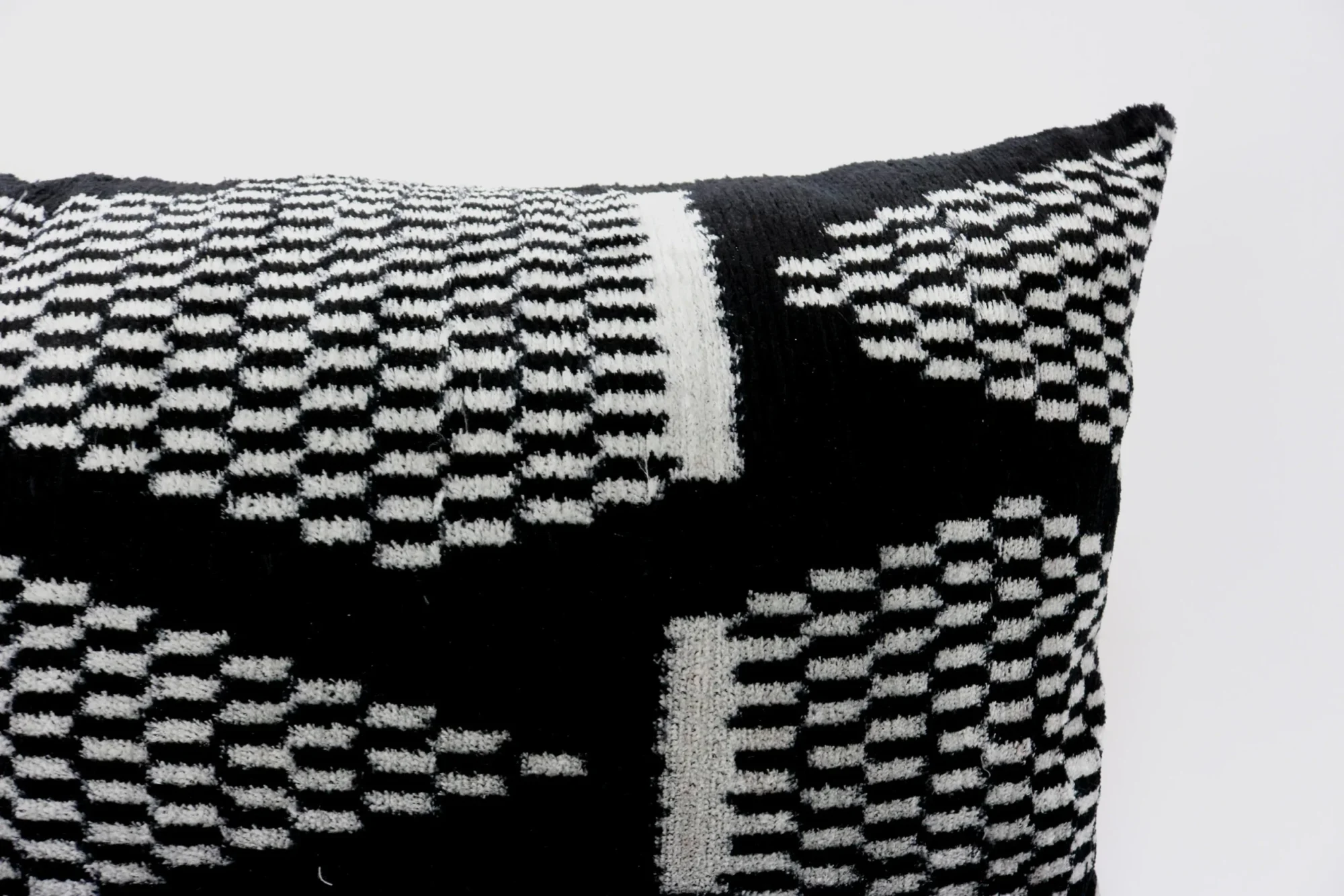 Black velvet ikat pillow, Ikat cushion, Silk decorative pillow, Home decor pillow, Throw pillow, Velvet pillow covers, Silk ikat pillow