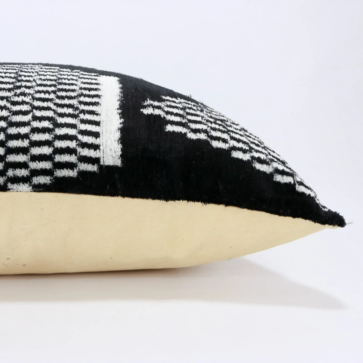 Black velvet ikat pillow, Ikat cushion, Silk decorative pillow, Home decor pillow, Throw pillow, Velvet pillow covers, Silk ikat pillow