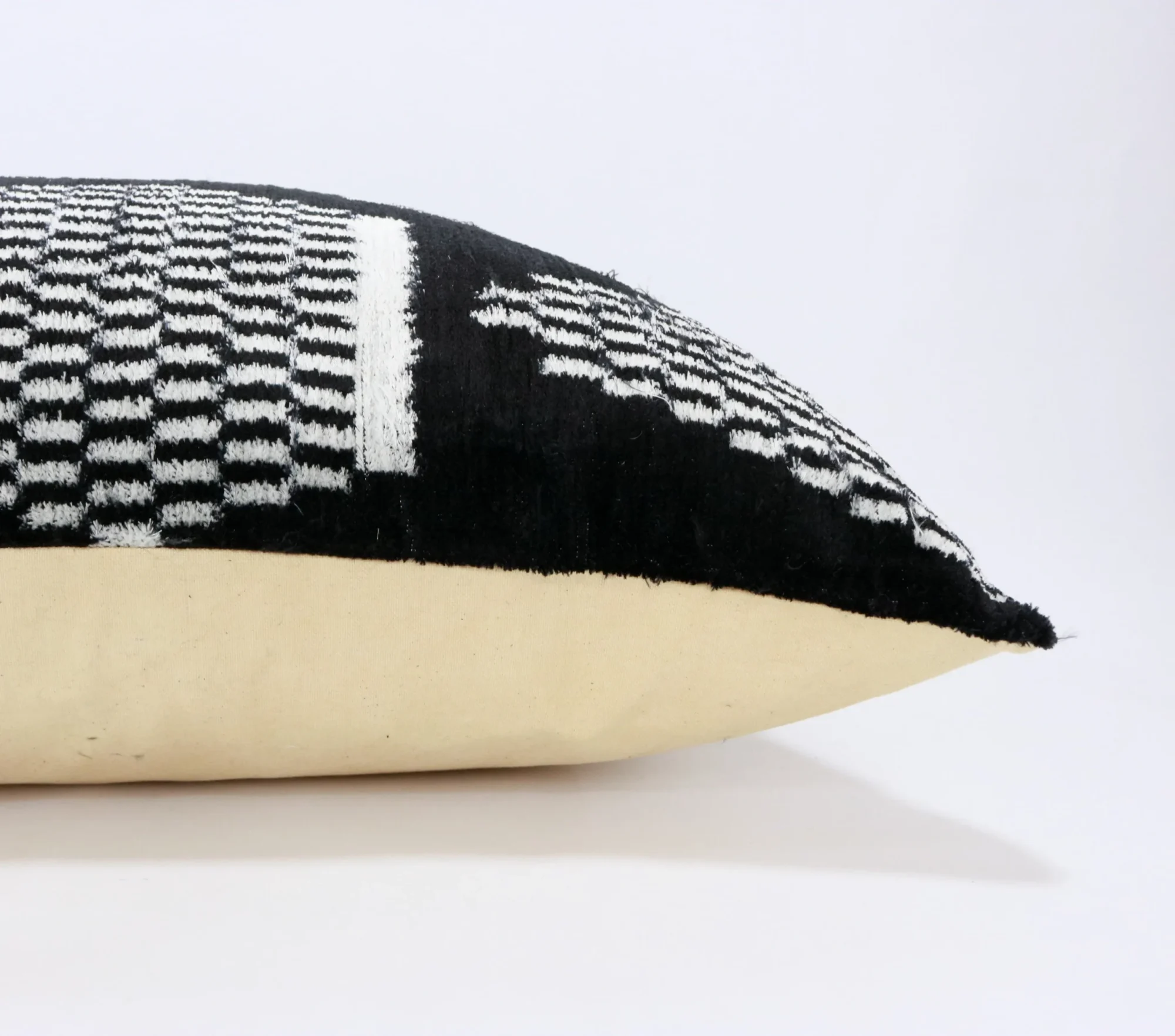 Black velvet ikat pillow, Ikat cushion, Silk decorative pillow, Home decor pillow, Throw pillow, Velvet pillow covers, Silk ikat pillow