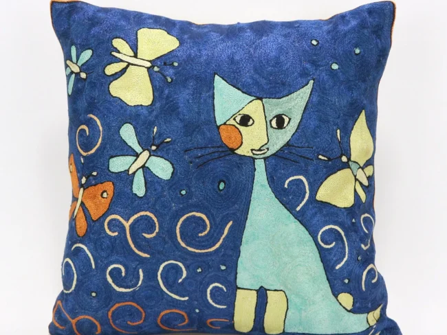 Picasso pillow cover, Picasso pillowcase, Picasso cushion, Hand made embroidery pillow cover, Decorative cushion cover