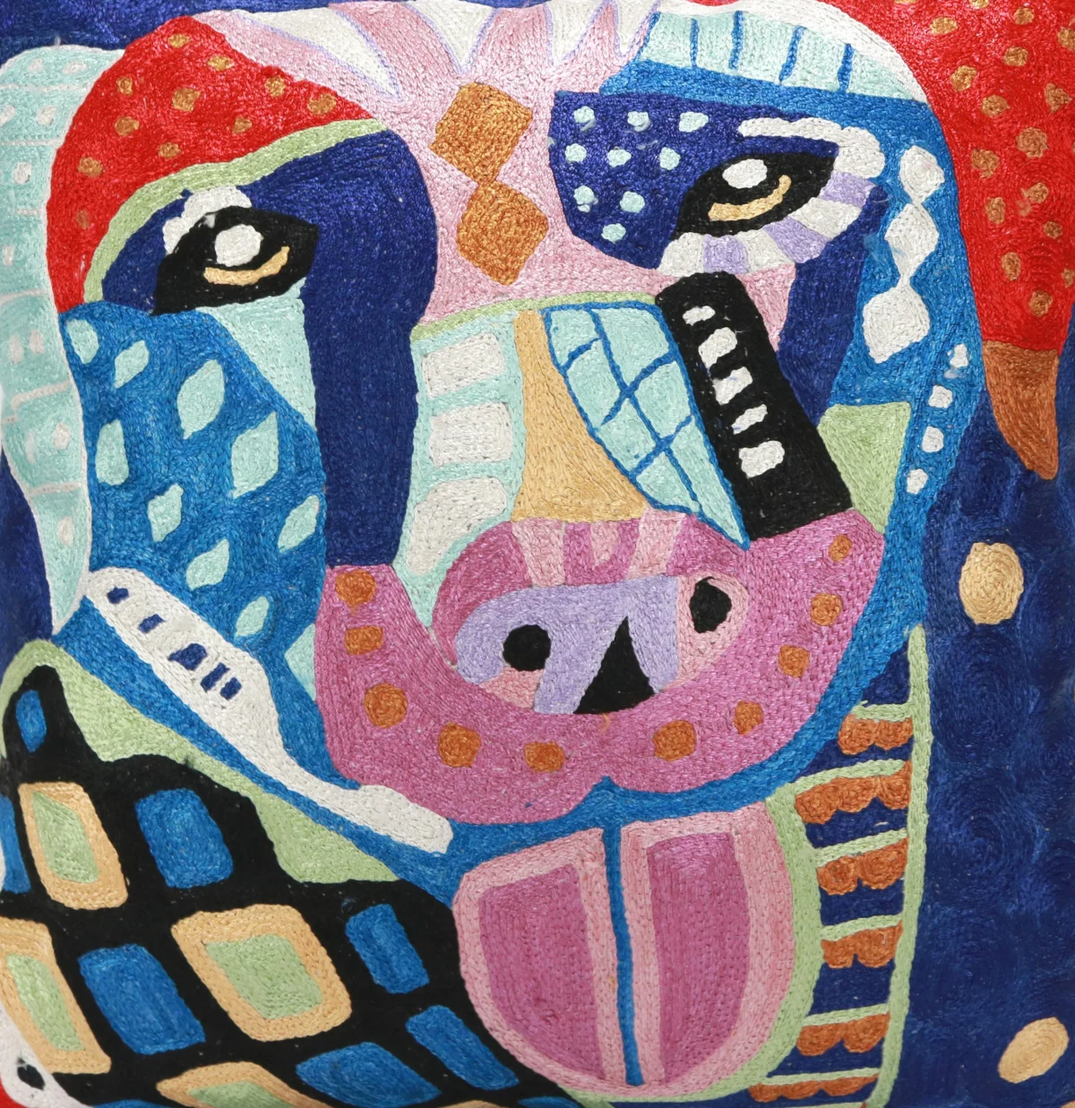 Picasso pillow cover, Picasso pillowcase, Picasso cushion, Hand made embroidery pillow cover, Decorative cushion cover
