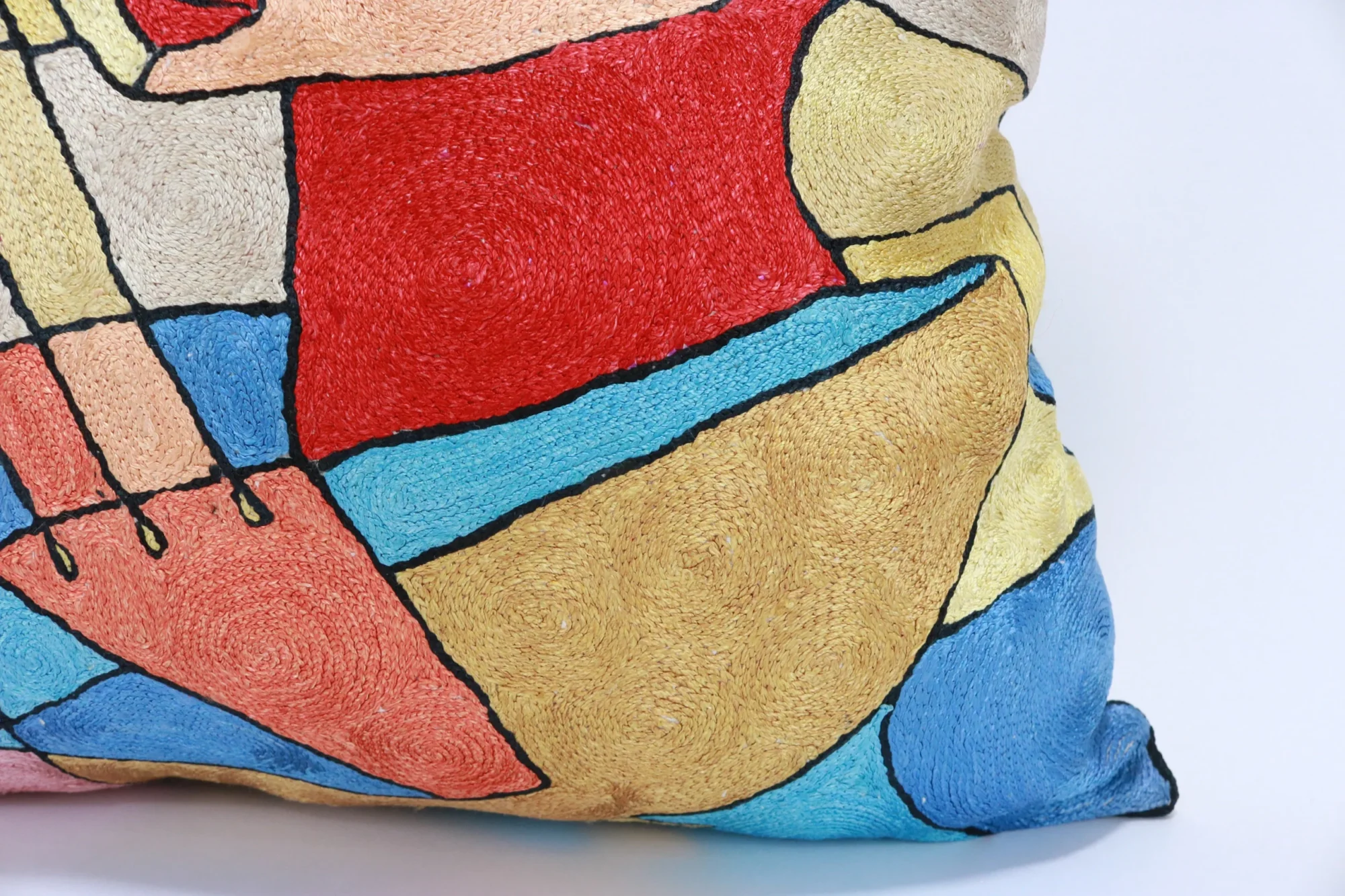 Picasso pillow cover, Picasso pillowcase, Picasso cushion, Hand made embroidery pillow cover, Decorative cushion cover