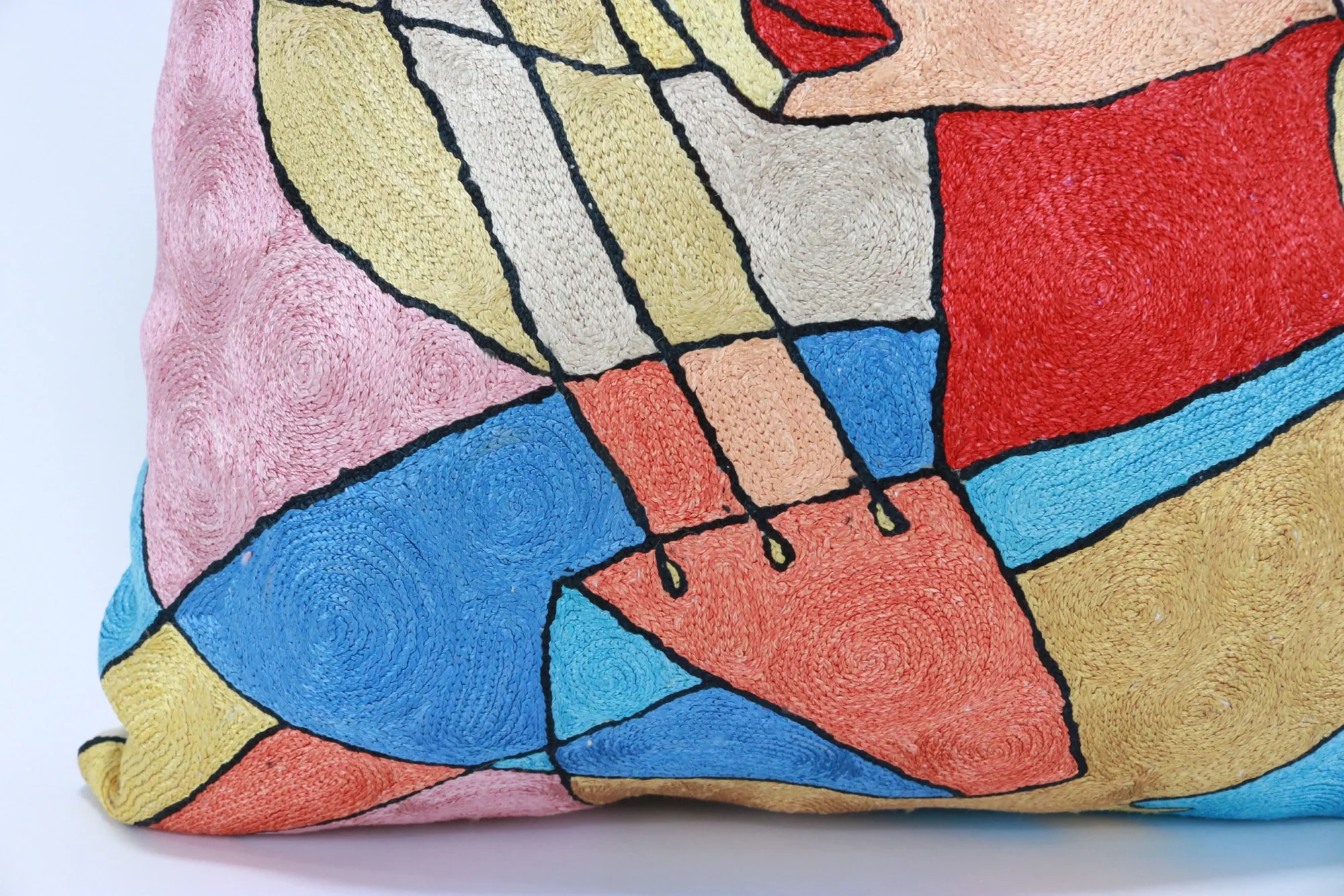 Picasso pillow cover, Picasso pillowcase, Picasso cushion, Hand made embroidery pillow cover, Decorative cushion cover