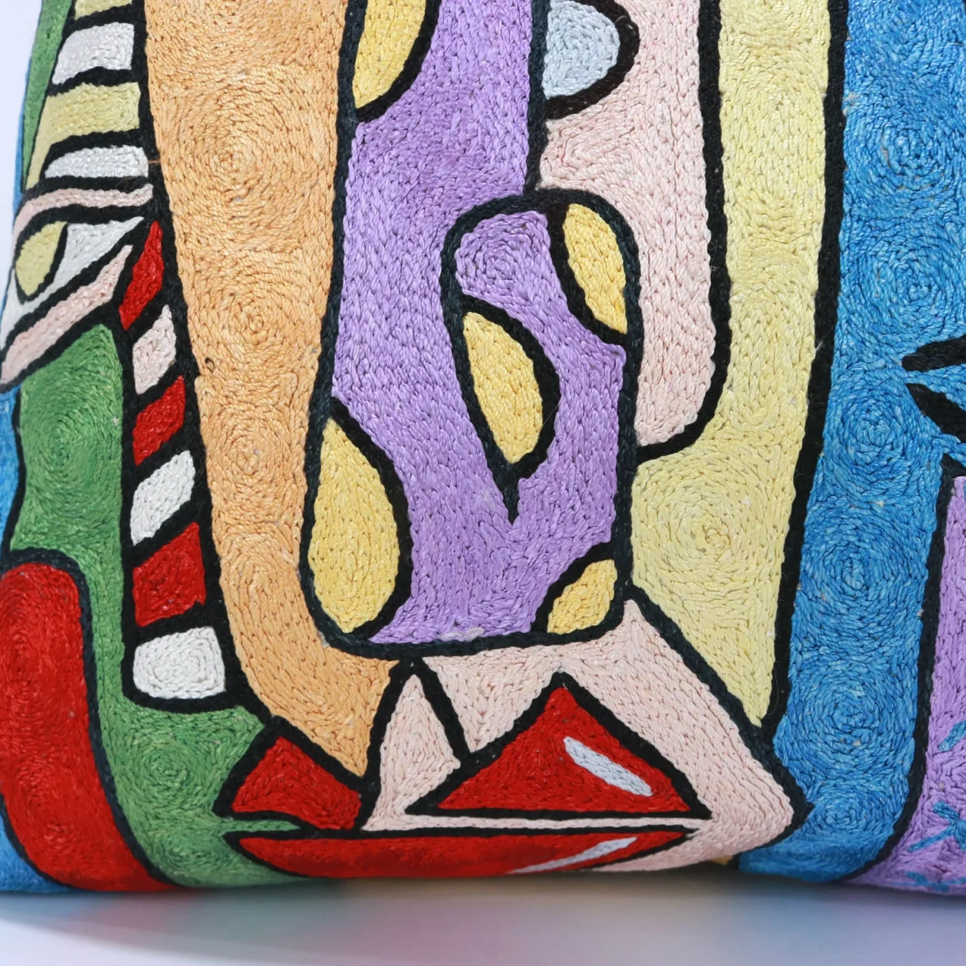 Picasso pillow cover, Picasso pillowcase, Picasso cushion, Hand made embroidery pillow cover, Decorative cushion cover