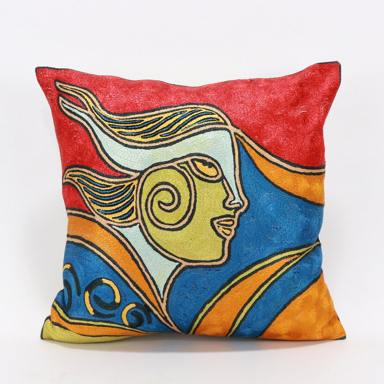 il_fullxfull.4583501469_jhij Picasso pillow cover, Picasso pillowcase, Picasso cushion, Hand made embroidery pillow cover, Decorative cushion cover