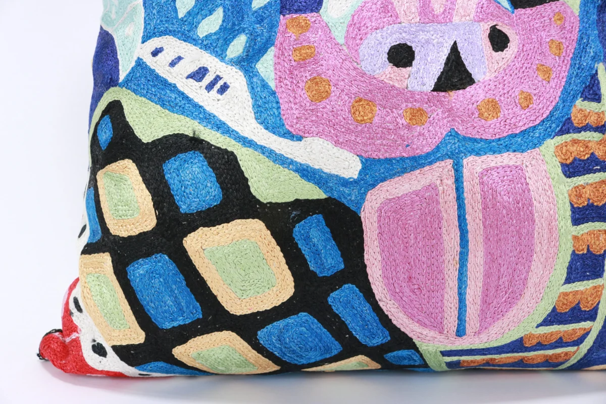 Picasso pillow cover, Picasso pillowcase, Picasso cushion, Hand made embroidery pillow cover, Decorative cushion cover